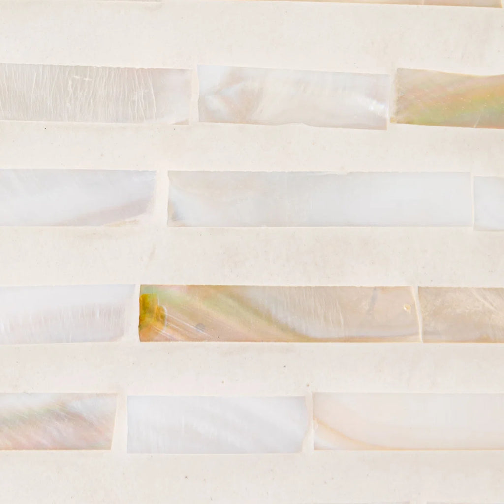 Bejou Mother Of Pearl Waterfall Console Table