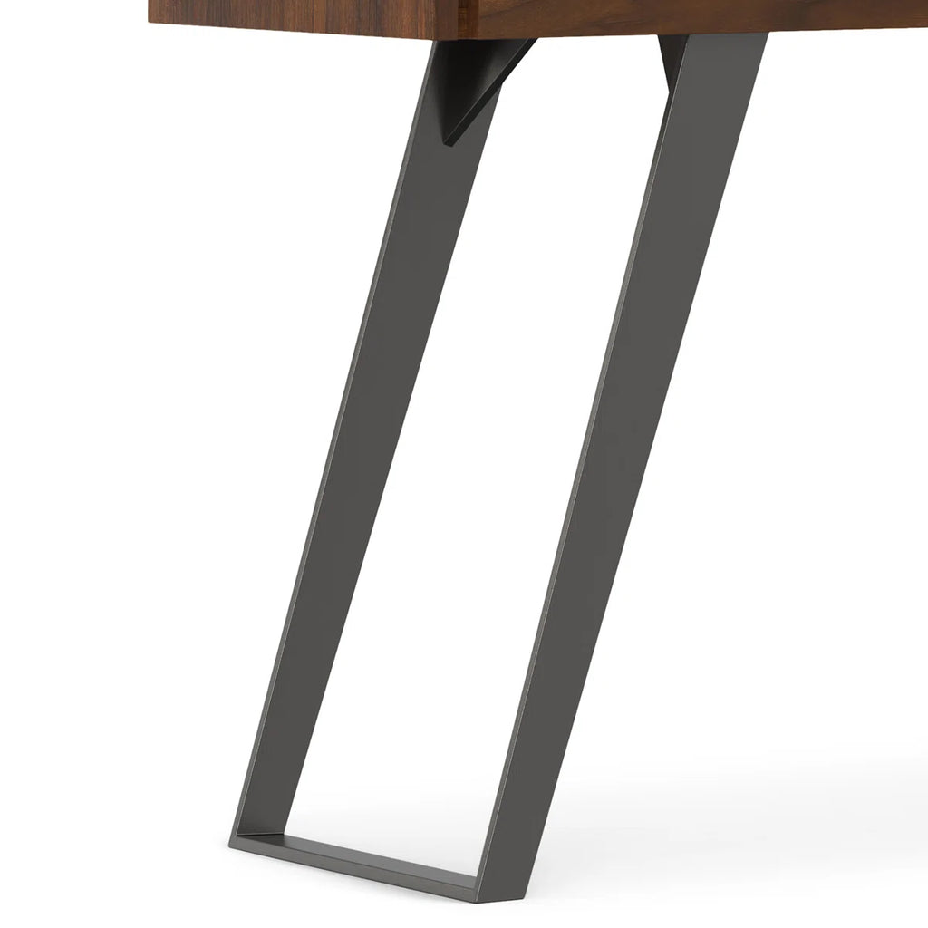 Lowry 60"W Solid Wood Modern Industrial Storage Console Table